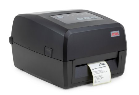 Термотрансферный принтер этикеток АТОЛ ТТ44 (300 dpi, OTG, LCD, USB/USB-host/RS-232/Ethernet, арт. 60113) фото