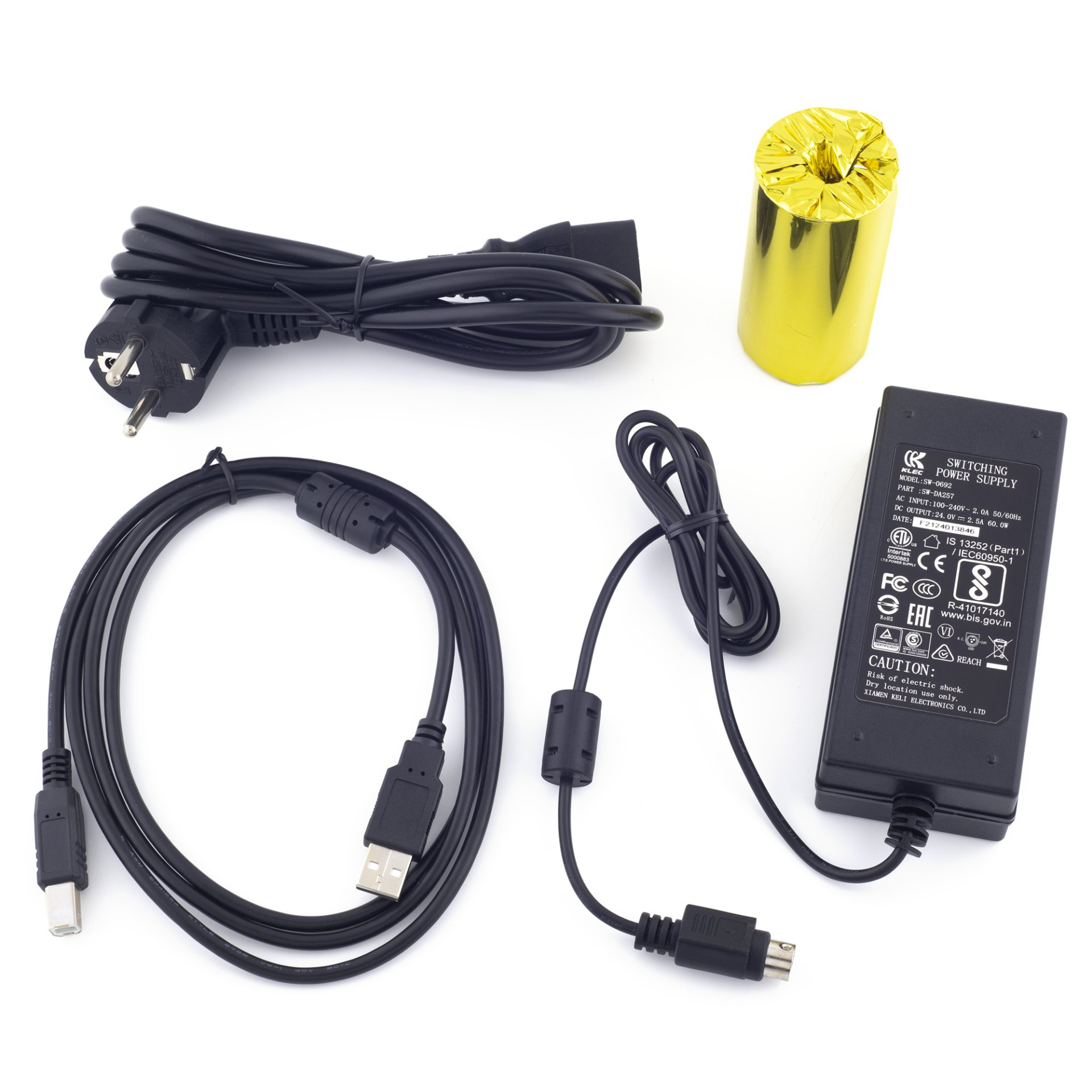 Чековый принтер GPrinter GA-E200 (203 dpi, черный, термопечать, USB/RS-232/Ethernet, с автоотрезчиком) №8