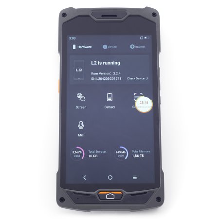 Терминал сбора данных Mertech S5 (5"/Android 10 Go/1GB/8GB/2D E3 Light/WIFI/BT/2G/3G/4G/GPS/ПО/Camera/IP54/3000mAh) фото