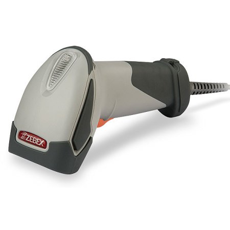Проводной сканер штрих-кода ZEBEX Z-3191LE (1D, белый, RS-232, без подставки, 2м кабель) фото
