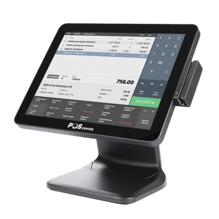 Сенсорный терминал POSCenter POS101 (15", P-CAP, WB-J6412, 8GB/M.2 SSD 128GB, RJ11 24V, MSR, без ОС) фото