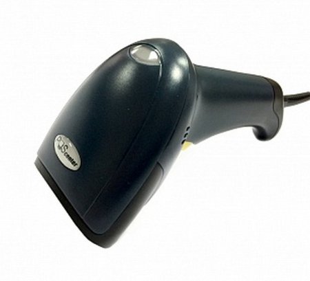 Проводной сканер штрих-кода POScenter HH 2D (2D, черный, с подставкой) фото