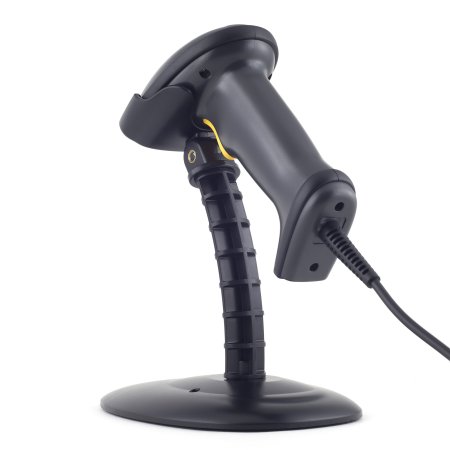 Проводной сканер штрих-кода АТОЛ SB 1101 Plus (1D, черный, с подставкой, 2м кабель) фото