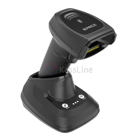 Беспроводной сканер штрих-кода SPACE 2024RC (2D, черный, USB, Bluetooth, с подставкой Cradle) фото
