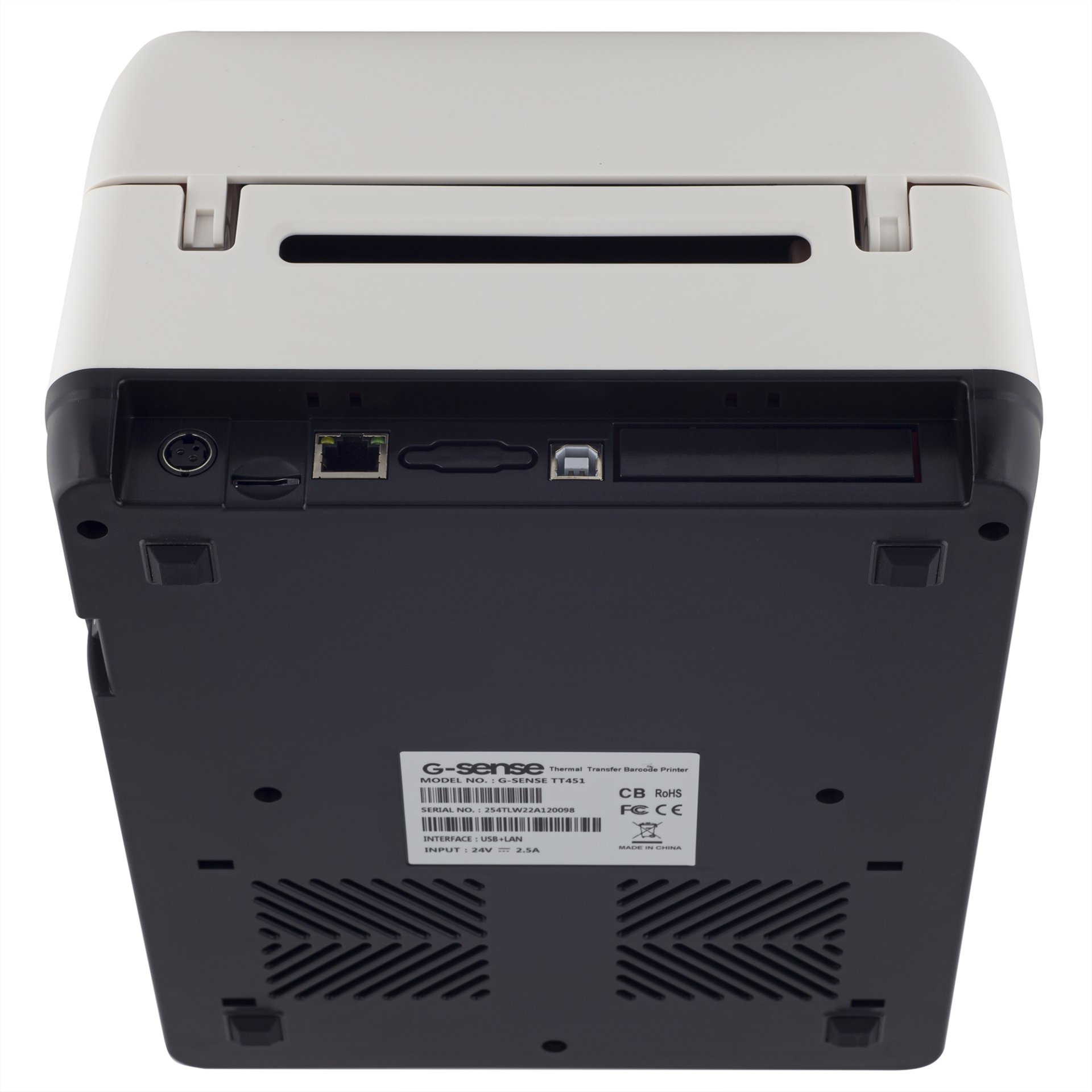 Термотрансферный принтер этикеток G-SENSE TT451P (203 dpi, отделитель этикеток, USB/Ethernet, арт. G-TT451P) фото