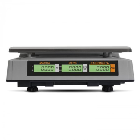 Торговые настольные весы M-ER 327 AC-32.5 "Ceed" LCD Белые фото