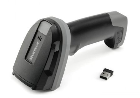 Беспроводной сканер штрих-кода Mertech CL-2420 BLE SPP Dongle P2D (2D, черный, с подставкой Cradle) фото