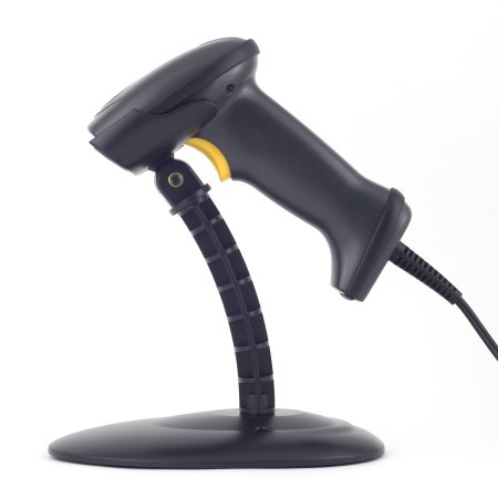 Проводной сканер штрих-кода АТОЛ SB 1101 Plus (1D, черный, с подставкой, 2м кабель) фото