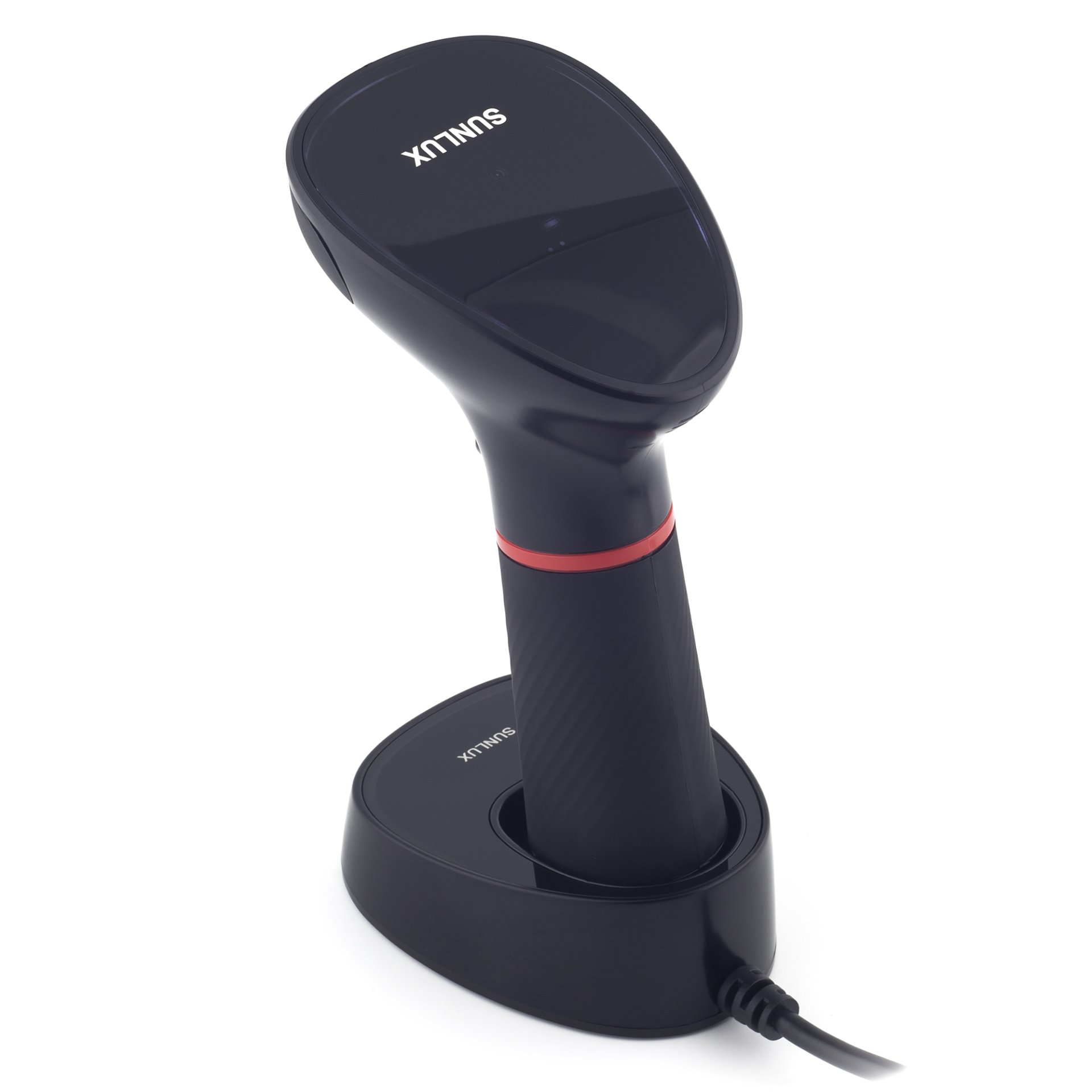 Беспроводной сканер штрих-кода SUNLUX XL-9610 Б/У (2D, черный, USB, Bluetooth, радиоканал, с подставкой Cradle) №2