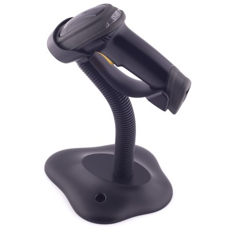 Проводной сканер штрих-кода Mindeo MD6600-HD (2D, черный, с подставкой) фото